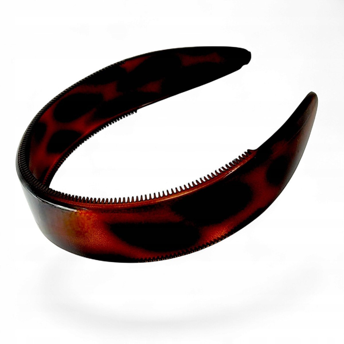 Opaska do włosów Francuska Mocna Elastyczna Brązowa