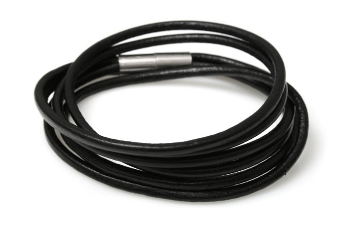 Magnetyczna Bransoletka Męska Rzemień