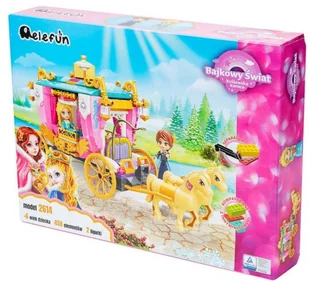 Klocki Elefun Królewska Karoca 458 El + 2 Figurki - Klocki - miniaturka - grafika 1