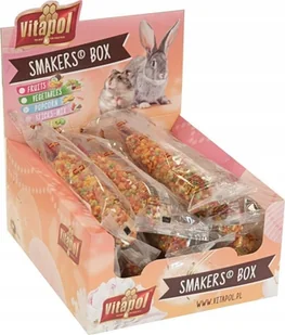 Vitapol SMAKERS BOX POPCORN DLA GRYZONI I KRÓLIKA 12szt/box - Przysmaki dla gryzoni - miniaturka - grafika 1