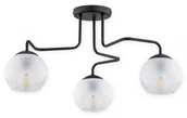 Lampy sufitowe - Lemir Segre żyrandol 3 pł. / czarny matowy O3093 W3 CZA O3093 W3 CZA - miniaturka - grafika 1