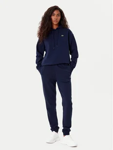 Lacoste Bluza SF7612 Granatowy Oversize - Bluzy damskie - miniaturka - grafika 1