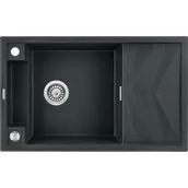 Zlewozmywaki - Deante Magnetic Zlewozmywak granitowy magnetyczny 1-komorowy z ociekaczem - grafit metalik ZRM_G113 ZRM G113 [16188004] - miniaturka - grafika 1