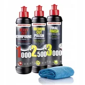 Kosmetyki samochodowe - ZESTAW PAST MENZERNA 250ml: 1000 2500 3000 +  Fibra - miniaturka - grafika 1