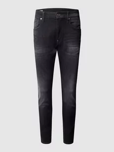 Jeansy o kroju skinny fit z naszywką z logo - Spodnie męskie - miniaturka - grafika 1