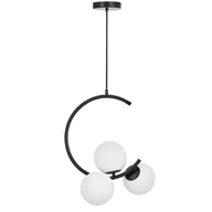 Lampy sufitowe - NOWOCZESNA LAMPA WISZĄCA CZARNA BONIO W3 - miniaturka - grafika 1