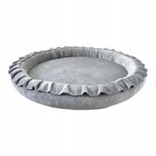 Kokony niemowlęce - Mata dla dziecka GNIAZDKO VELVET SZARY - miniaturka - grafika 1