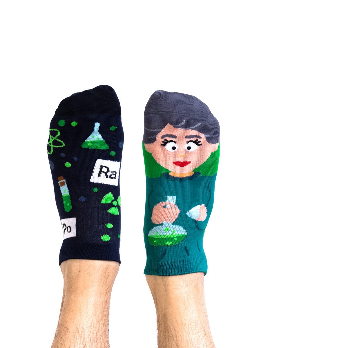 Skarpetki Stopki Bawełniane 44-46 Bezszwowe Marie Curie Low