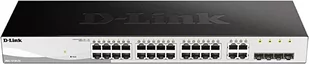 D-LINK 24-Port Layer2 Smart Managed Gigabit Switch dlink green 3.0 24x 10/100/1000Mbit/s TP RJ-45 Port4x TP Combo Port/SFP Slot - Pozostałe akcesoria sieciowe - miniaturka - grafika 1