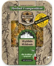 Korona Natury Paśnik ziołowy - mieszanka ziołowa z nagietkiem dla królika 70g - Przysmaki dla gryzoni - miniaturka - grafika 1