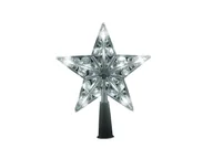 Ozdoby bożonarodzeniowe - Gwiazda choinkowa srebrna LED - 19 cm - 1 szt. - miniaturka - grafika 1