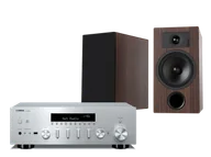 Zestawy stereo - Yamaha R-N600A (srebrny) + Tesi 3 (mokka) - miniaturka - grafika 1