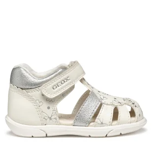 Sandały Geox B Sandal Zapito B556FA 000BC C0007 Biały - Buty dla dziewczynek - miniaturka - grafika 1