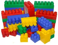Klocki - Duże Klocki Konstrukcyjne Hemar K3, 50 El., 4 Kolory, Luzem - miniaturka - grafika 1