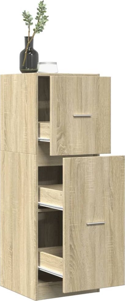 vidaXL vidaXL Szafka apteczna, dąb sonoma, 40x41x118 cm