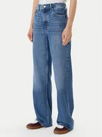 Spodnie damskie - Tommy Hilfiger Jeansy WW0WW47151 Niebieski Loose Fit - miniaturka - grafika 1