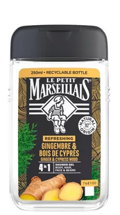 Le Petit Marseillas Imbir i Cyprus 3w1 - Żel pod prysznic 250 ml - Kosmetyki do kąpieli - miniaturka - grafika 1