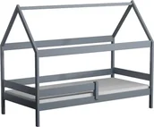 Łóżka dla dzieci i młodzieży - Elior Szare skandynawskie łóżko dziecięce z materacem - Petit 3X 180x90 cm - miniaturka - grafika 1