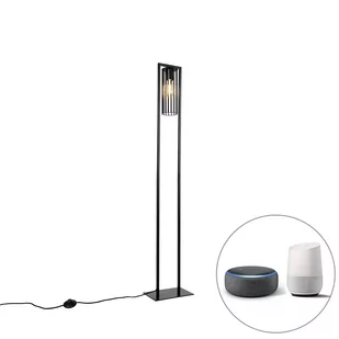 QAZQA Inteligentna nowoczesna lampa podłogowa czarna z Wifi ST64 - Balenco Wazo - Lampy stojące - miniaturka - grafika 1