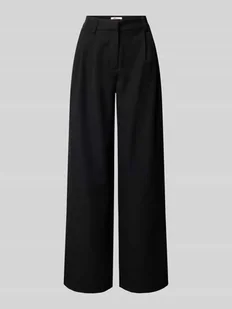 Spodnie o kroju regular fit z szeroką nogawką model ‘HATTIE’ - Spodnie damskie - miniaturka - grafika 1