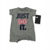 Rampersy - Rampers dla chłopca z krótkim rękawem Nike 3 miesiące - miniaturka - grafika 1