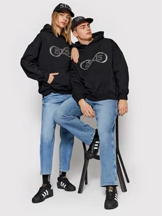 2005 Bluza Unisex Forever Czarny Regular Fit - Bluzy męskie - miniaturka - grafika 1