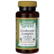 Przeziębienie i grypa - Swanson, Usa Cordyceps complex - suplement diety 60 kaps. - miniaturka - grafika 1