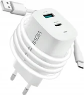 Ładowarki do telefonów - Ładowarka Vidvie ZESTAW SZYBKA ŁADOWARKA SIECIOWA USB TYPE-C + KABEL TYPE C PD20W 3000mA - miniaturka - grafika 1