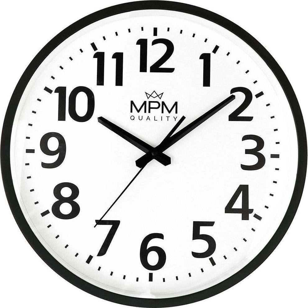 MPM Zegar ścienny MPM E01.4205.0090 fi 35 cm Czytelny
