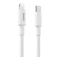 Kable USB - Hoco kabel Typ C for iPhone Lightning 8-pin Power Delivery Fast Charge PD20W X56 biały - miniaturka - grafika 1