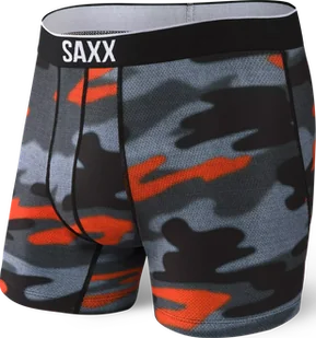 Bokserki męskie sportowe SAXX VOLT Boxer Brief – szare moro - Majtki męskie - miniaturka - grafika 1