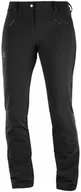 Spodnie sportowe damskie - Salomon Spodnie Wayfarer Warm W Black 403751 - miniaturka - grafika 1