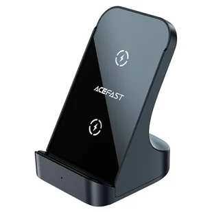 Acefast Ładowarka indukcyjna 15W bezprzewodowa Qi podstawka stojak na telefon szara E14 - Ładowarki do telefonów - miniaturka - grafika 1