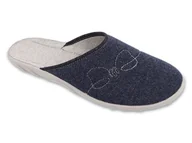 Kapcie damskie - Kapcie damskie Befado 235D217 pantofle klapki domowe zakryte palce -37 - miniaturka - grafika 1