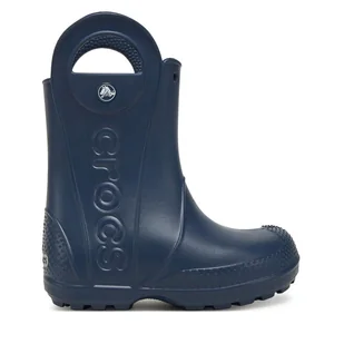 Kalosze Crocs Handle It Rain Boot K 211052 Granatowy - Buty dla chłopców - miniaturka - grafika 1