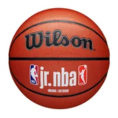 Piłka nożna - Piłka do koszykówki Wilson JR NBA Logo Indoor Outdoor brązowa rozm. 7 WZ2009801XB7 - miniaturka - grafika 1