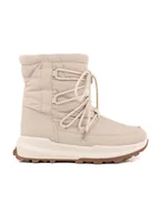 Kozaki damskie - Exani Kozaki zimowe "Adele" w kolorze beżowym - miniaturka - grafika 1