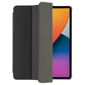 Etui do tabletów - Hama Etui na iPad Pro 2020/2021 12,9 cala (rozkładane etui na tablet Apple, etui ochronne z funkcją stojaka i kieszenią na długopis, przezroczysta tylna strona, magnetyczna okładka), czarne - miniaturka - grafika 1