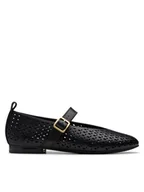 Półbuty damskie - Clarks Półbuty Fawna Jane 26181229 Czarny - miniaturka - grafika 1