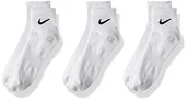 Skarpetki męskie - Nike Everyday Cushion skarpety męskie typu Ankle, 3 sztuki w opakowaniu biały Weiß (White/Black/100) 34-38 EU SX7667-100-Small - miniaturka - grafika 1