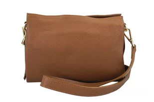 Funkcjonalna torebka damska na ramię - Brązowa jasna - Torebki damskie - miniaturka - grafika 3