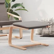 Pufy i podnóżki - vidaXL Podnóżek, kolor taupe, 51x41x40 cm, tapicerowany tkaniną - miniaturka - grafika 1