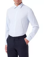 Koszule męskie - Seidensticker Męska koszula slim fit z długim rękawem, jasnoniebieski, 39 - miniaturka - grafika 1
