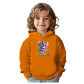 Bluzy dla dziewczynek - BLUZA DZIECIĘCA STITCH LOVE 134-140 CHŁOPIĘCA DZIEWCZĘCA PREZENT - miniaturka - grafika 1