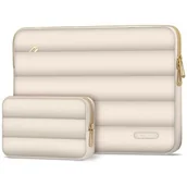 Torby na laptopy - Etui na laptopa TECH-PROTECT Puffy 15-16 cali Piaskowy - miniaturka - grafika 1