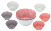 Formy do ciast - KOLOROWE FORMY FOREMKI SILIKONOWE DO MUFFINEK BABECZEK ZESTAW 6 SZT - miniaturka - grafika 1