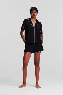 Karl Lagerfeld piżama damska kolor czarny - Piżamy damskie - miniaturka - grafika 1