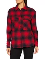 Koszule damskie - Urban Classics Koszula damska Ladies Check Overshirt, ciemnoniebieski/czerwony, 5XL Duże rozmiary - miniaturka - grafika 1