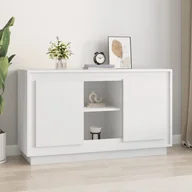 Szafki do salonu - Szafka, biała, 102x35x60 cm, materiał drewnopochodny Lumarko! - miniaturka - grafika 1