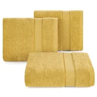 Ręczniki - Ręcznik bawełniany Liana 70 x 140 cm musztardowy - miniaturka - grafika 1